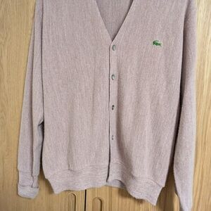 Izod Vintage Pink Cardigan Sweater